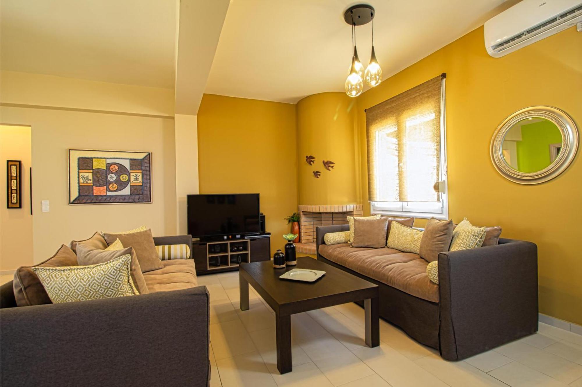 Theo Villas With Sea View Marathokefála Room photo